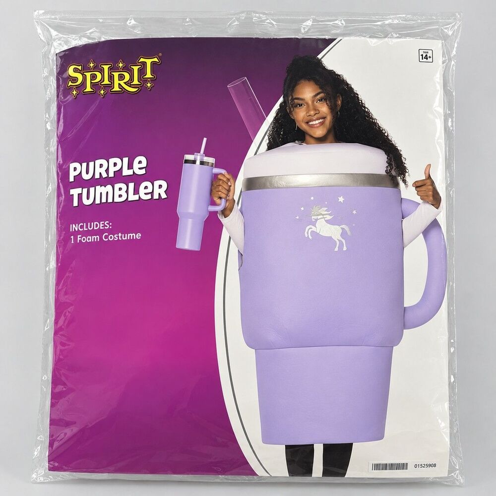 Spirit Purple Tumbler Cup Costume Adult Foam Unicorn Halloween